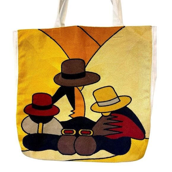 Authentic Ecuadorian Hand Woven Tote - Picture 1 of 10